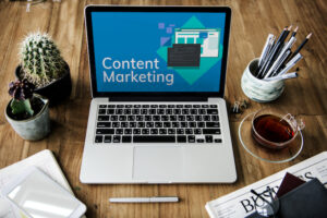 "Content marketing" laptop